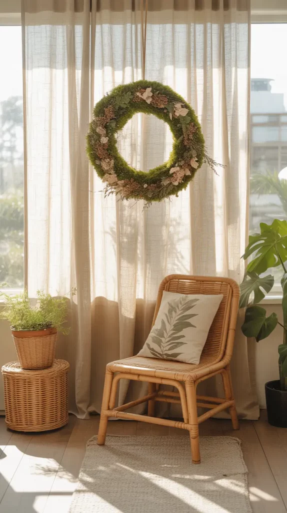 Sustainable Christmas Wreath Display