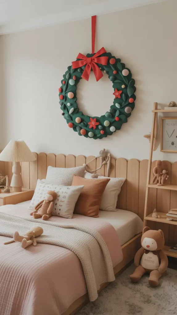 Whimsical Christmas Wreath for Kids