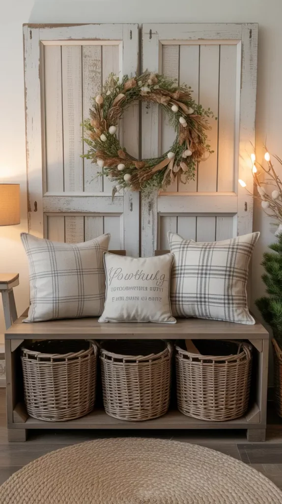 Farmhouse Style Christmas Wreath