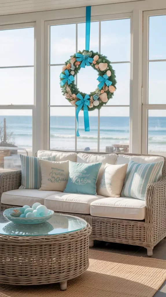 Beach Inspired Christmas Wreath