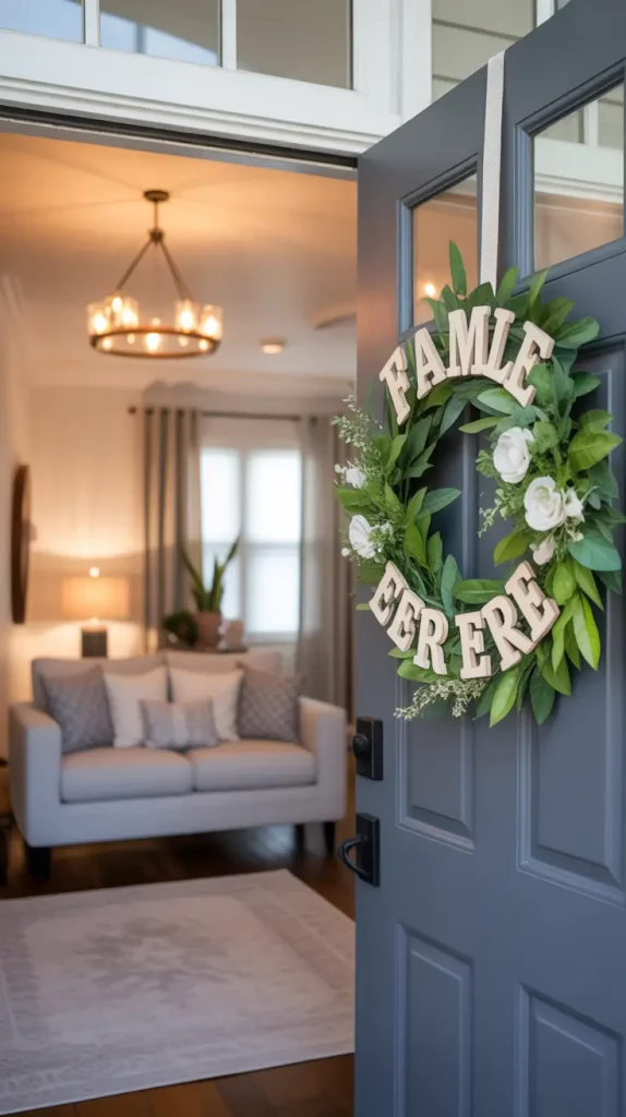 Custom Name Christmas Wreath