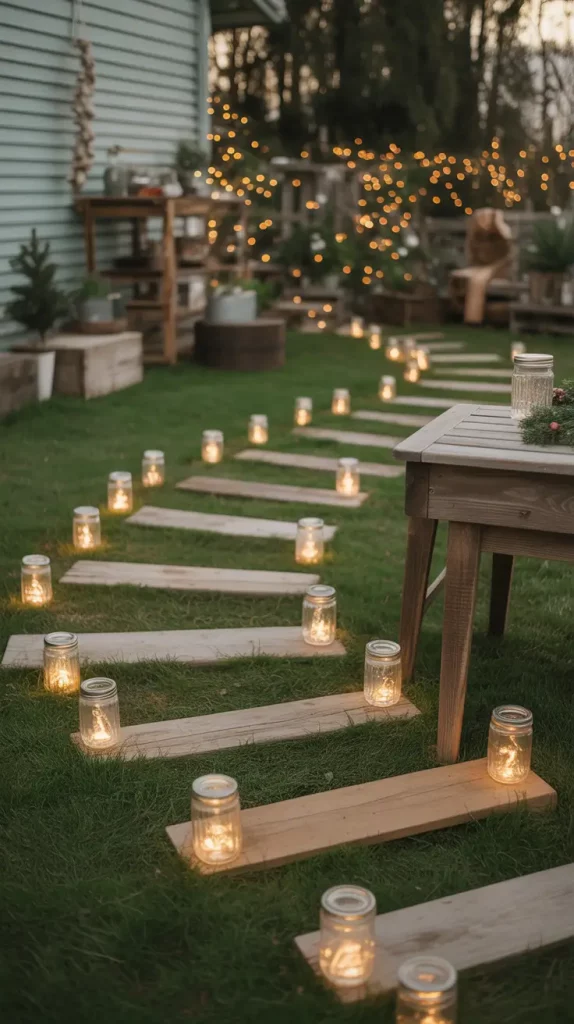 DIY Christmas Pathway Lighting Ideas