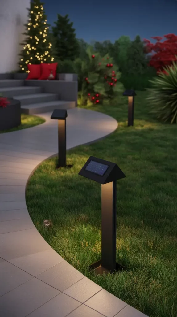 Modern Christmas Pathway Lighting Ideas
