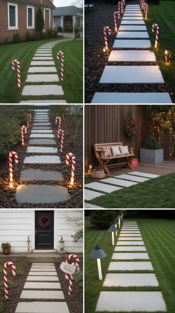 Christmas Pathway Lighting for Different Home Styles