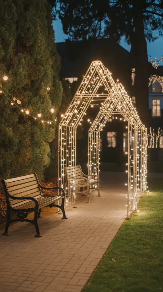 Magical Outdoor Christmas Pathway Lighting