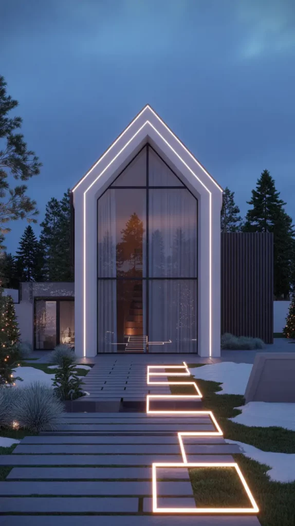 Modern Outdoor Holiday Lighting