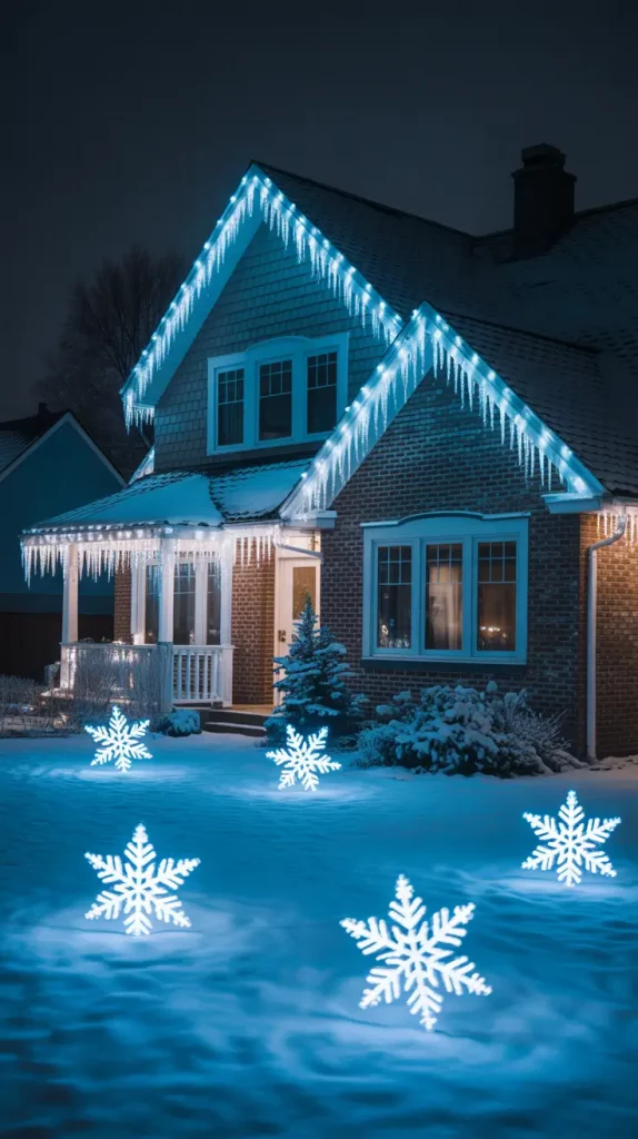 Snowflake Lights and Icicles