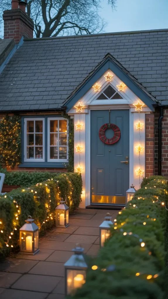 Cozy UK Cottage Christmas Yard