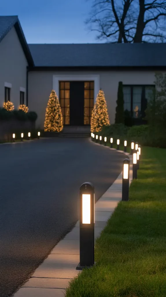Minimalist Driveway Lighting