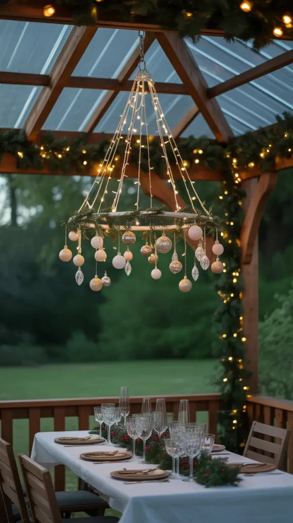 Festive Outdoor Light Chandelier