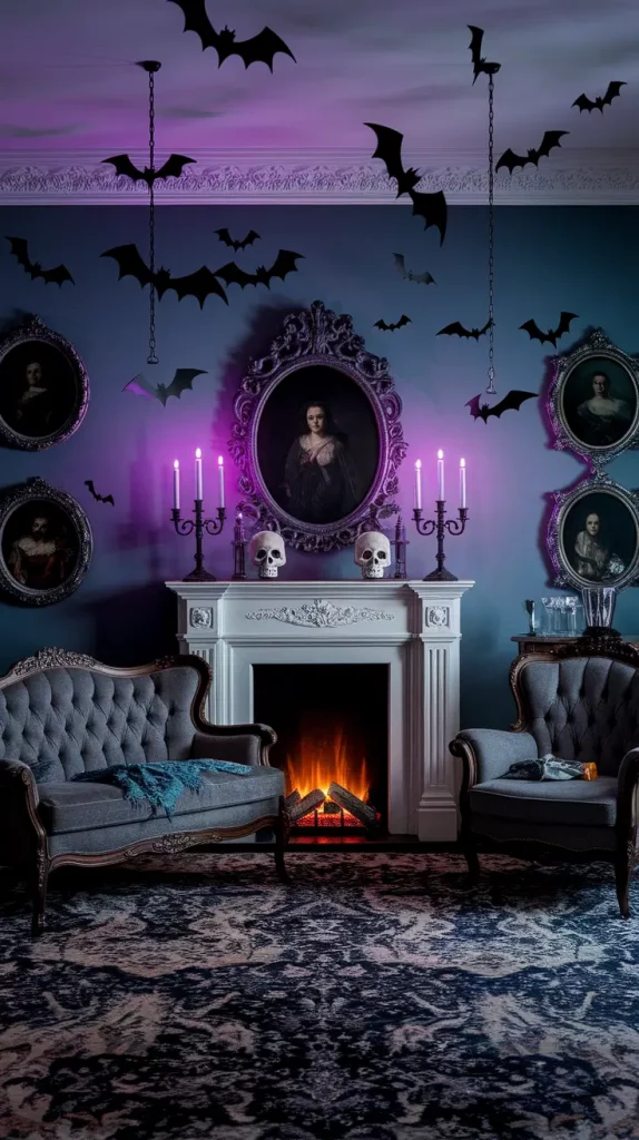 Haunted Manor Living Room Halloween Decor
