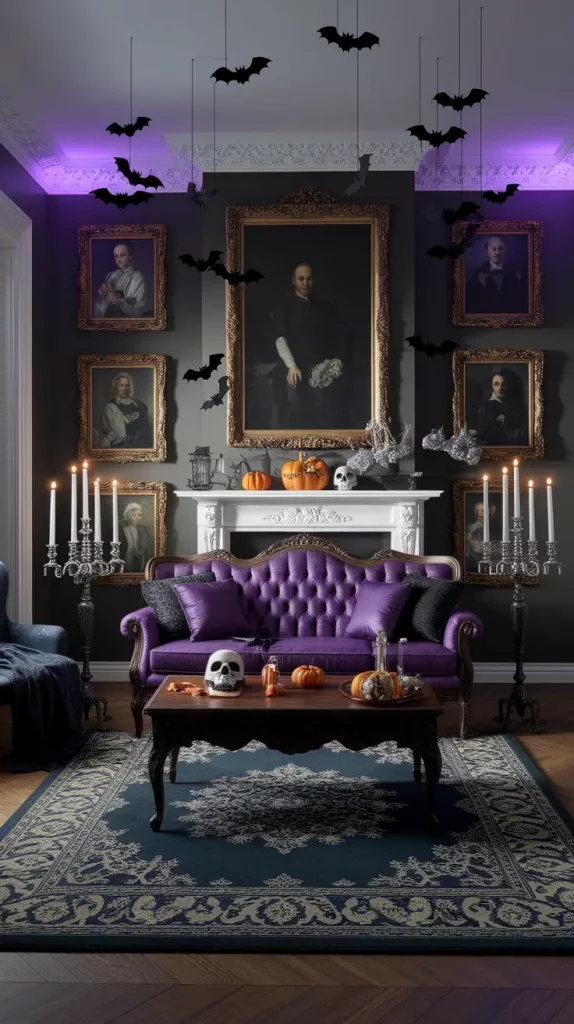 Haunted Manor Living Room Halloween Decor