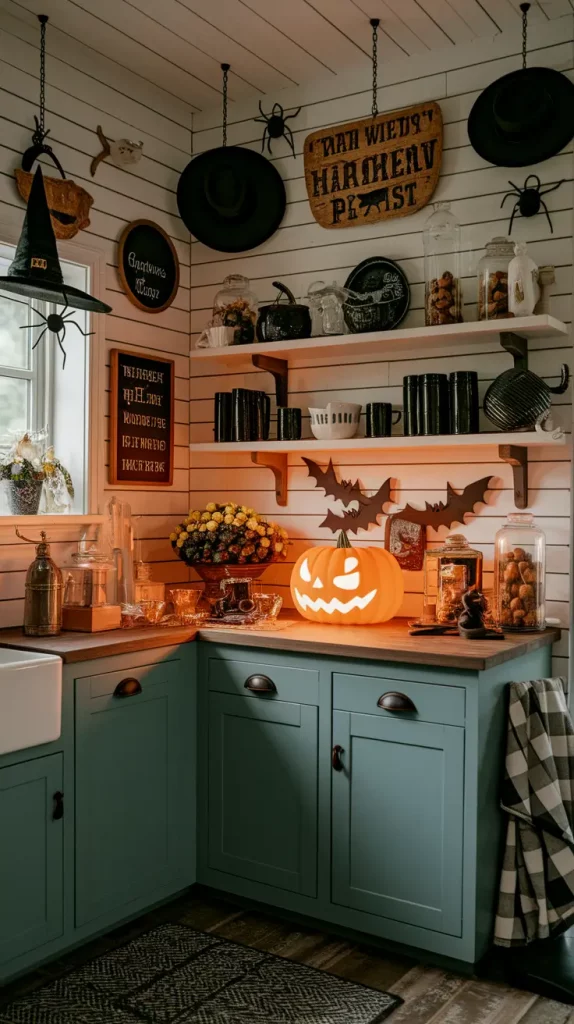 Festive Halloween Kitchen Decorations