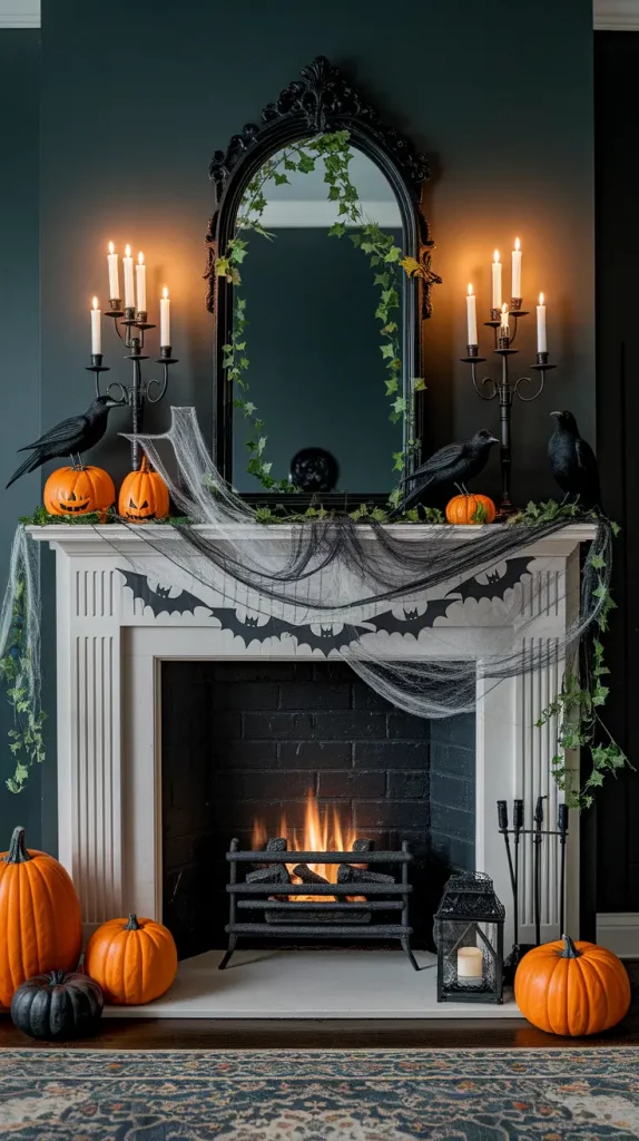 Halloween Mantel Decor