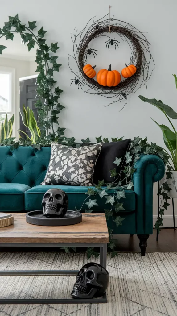 Nature-Inspired Indoor Halloween Decor