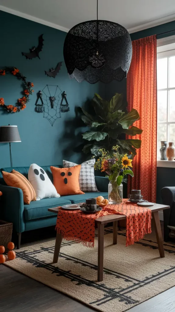 Fabric-Based Indoor Halloween Decor