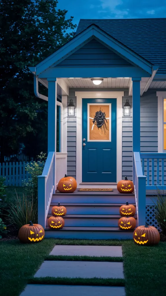 Weatherproof speakers playing eerie Halloween sounds