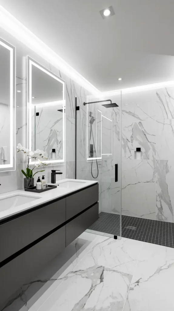 Sleek Bathroom Features