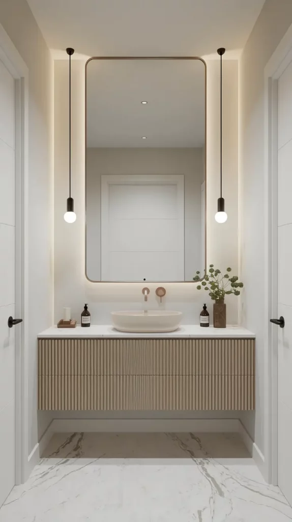 Clean Minimalist Bathroom