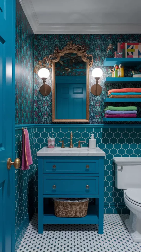 Bold Eclectic Bathroom