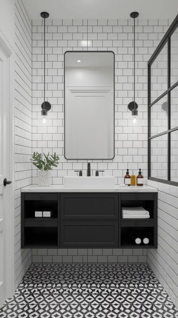Black and White Bathroom
