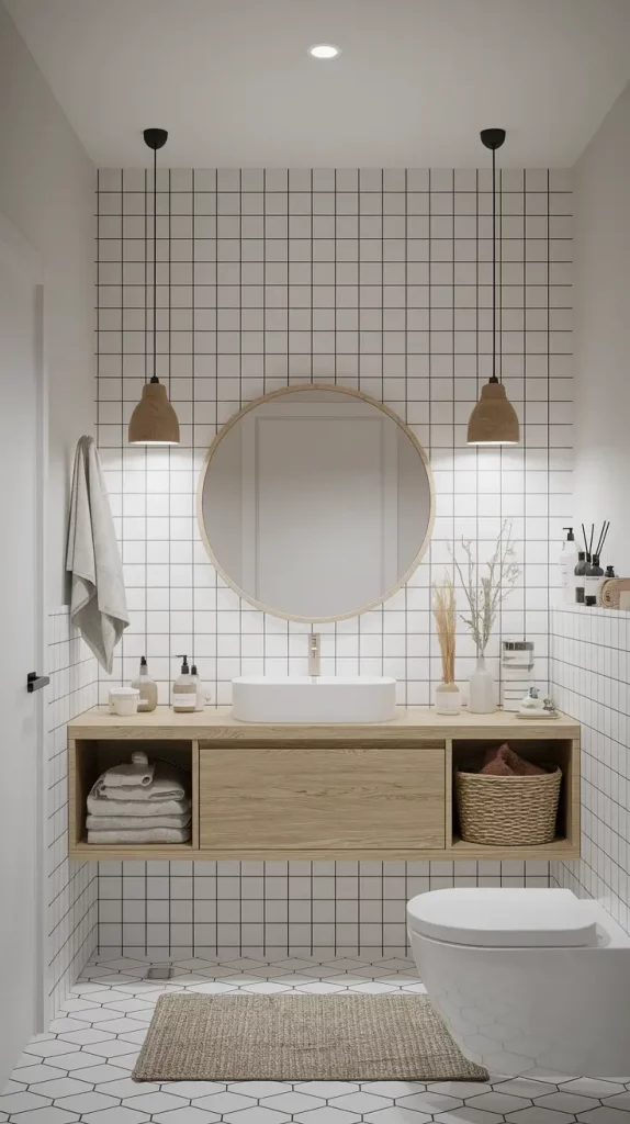 Minimalist Scandinavian Bathroom
