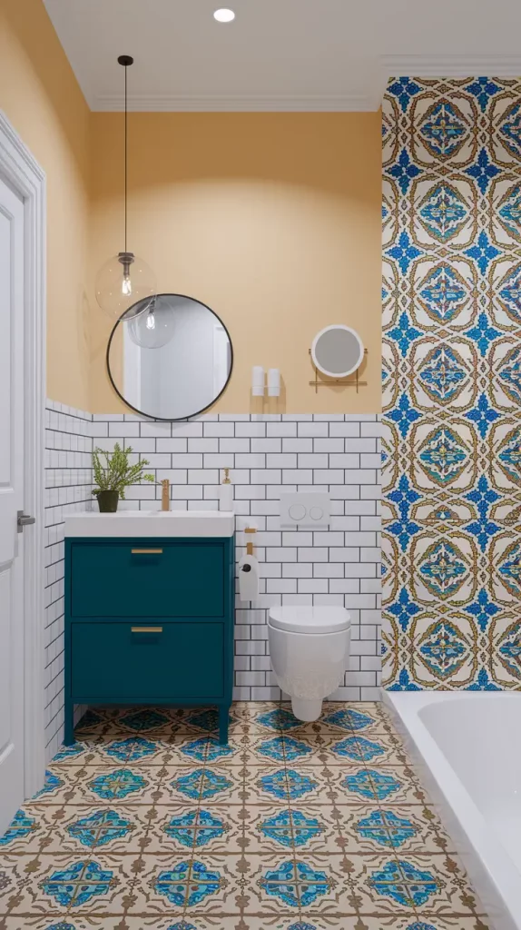 Bold Tile Bathroom