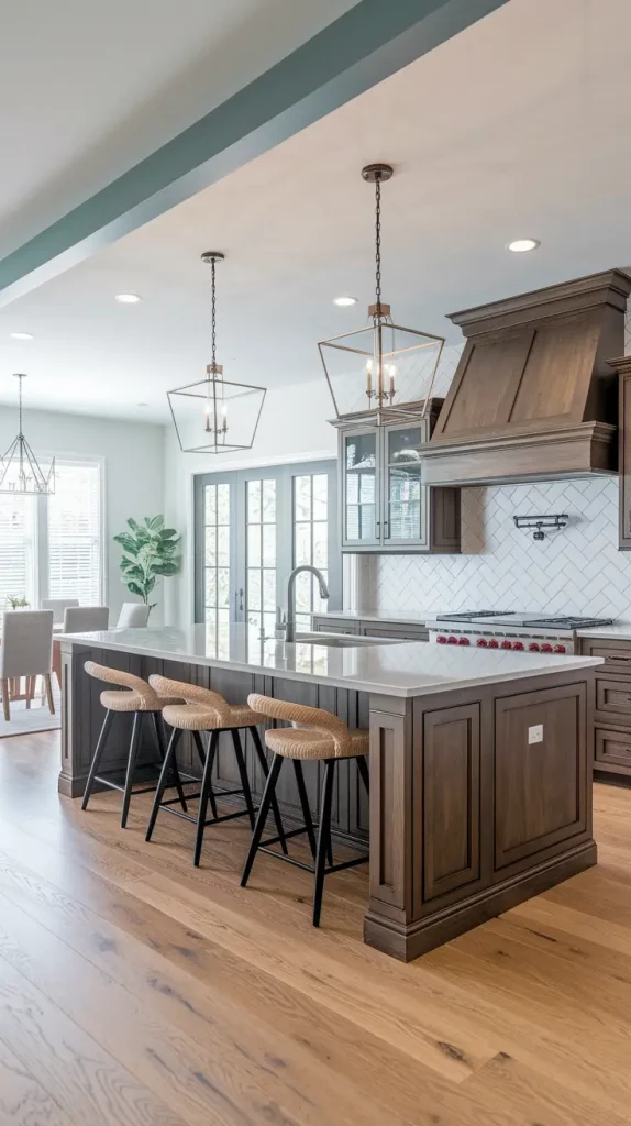 Open-concept kitchen with cohesive design