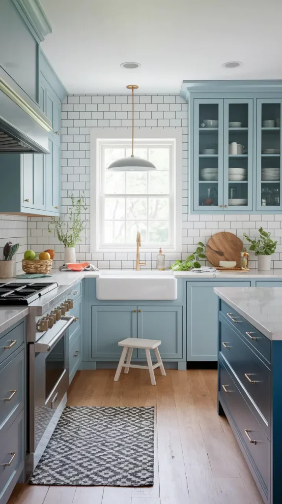 Family kitchen with breakfast nook and homework area