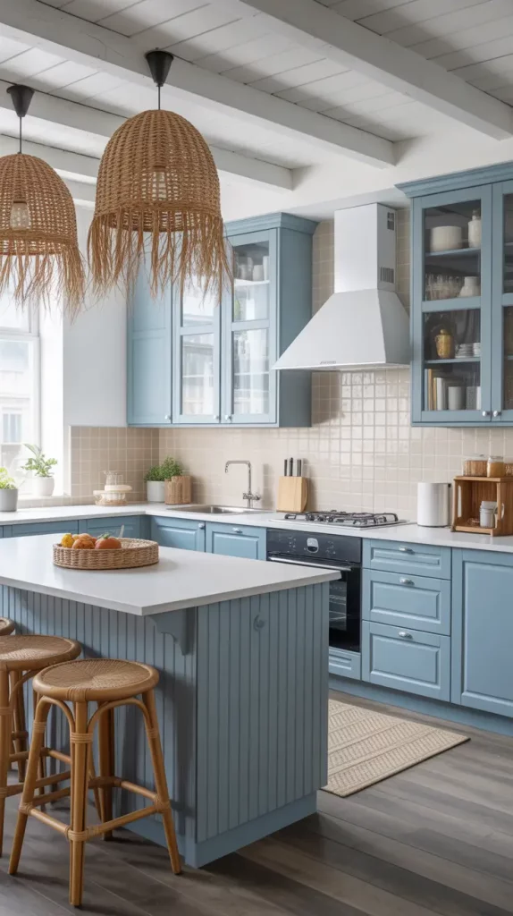 Coastal Blue Kitchen Colors