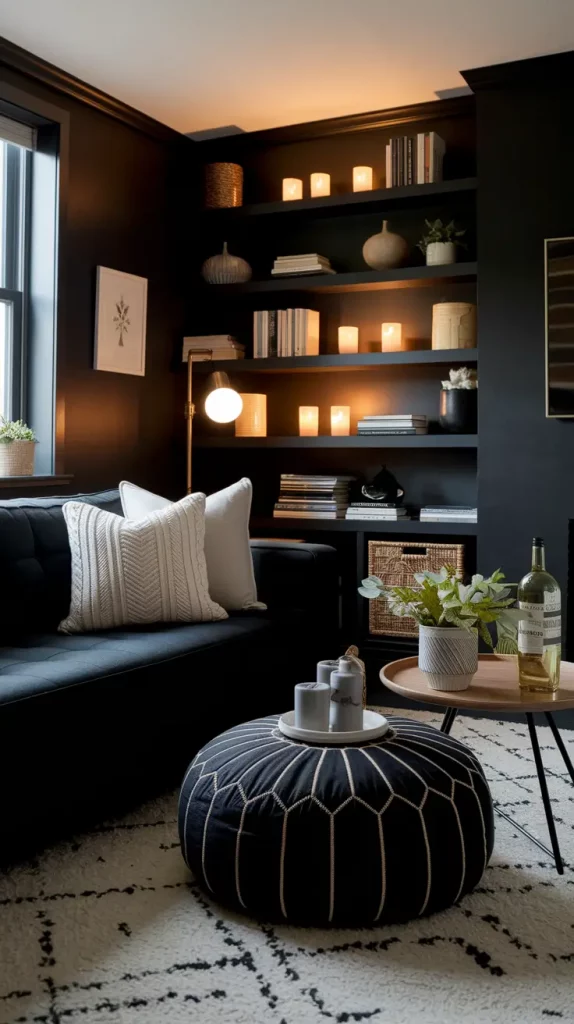 30 Black Living Room Ideas To Style A Modern, Cozy, And Bold Space