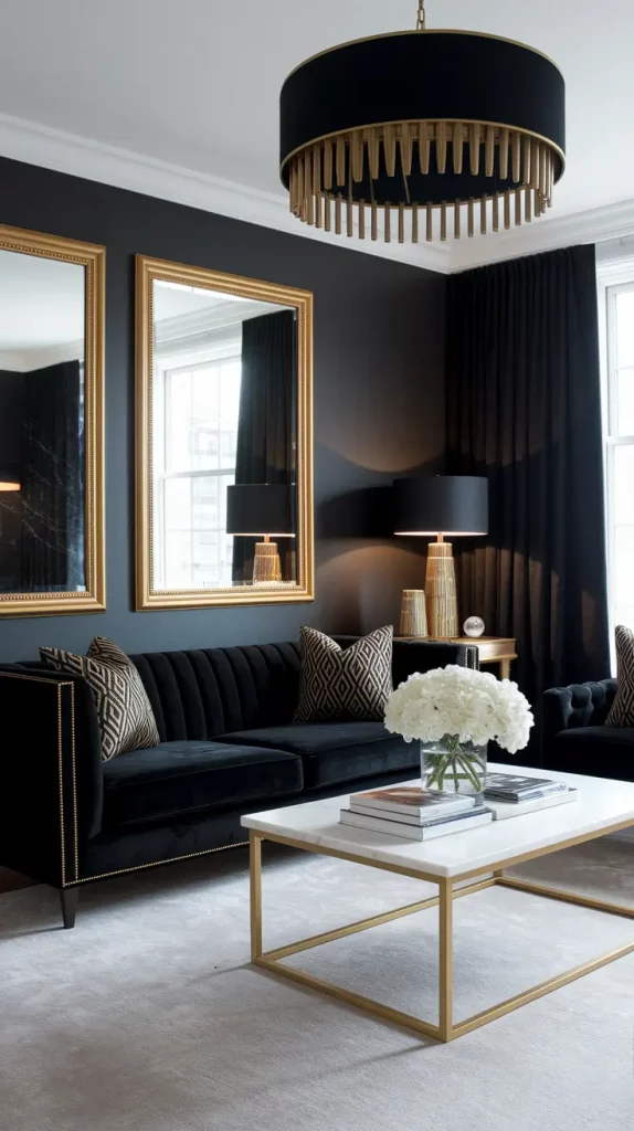 30 Black Living Room Ideas To Style A Modern, Cozy, And Bold Space
