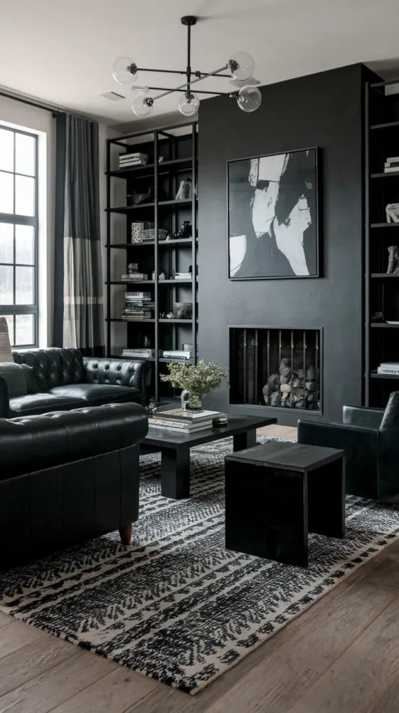 30 Black Living Room Ideas To Style A Modern, Cozy, And Bold Space