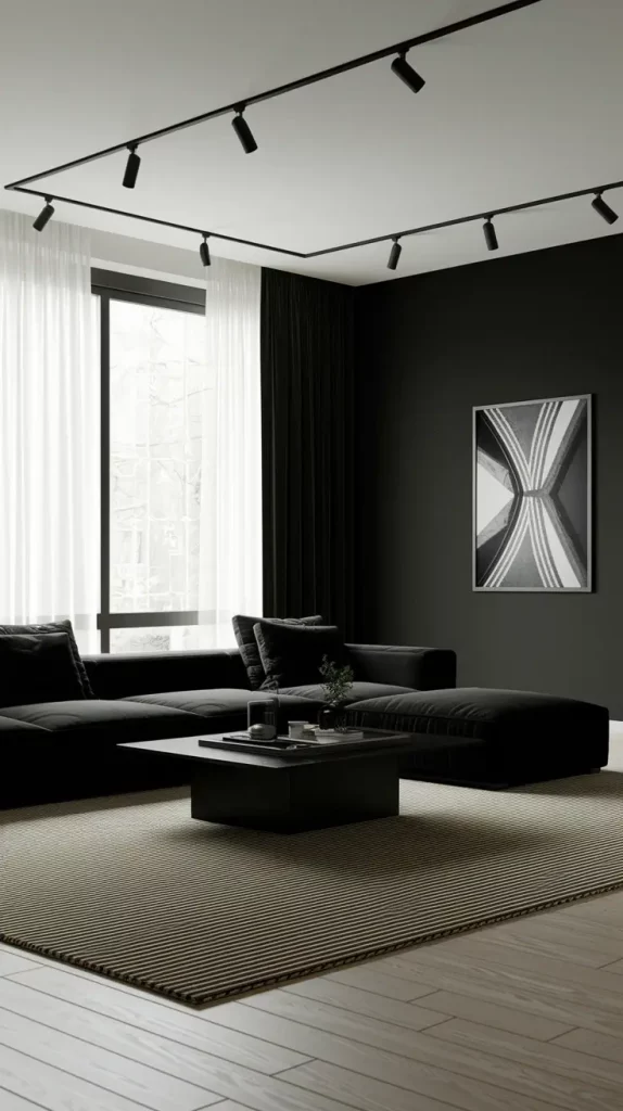 30 Black Living Room Ideas To Style A Modern, Cozy, And Bold Space