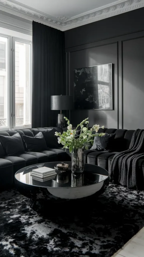 30 Black Living Room Ideas To Style A Modern, Cozy, And Bold Space