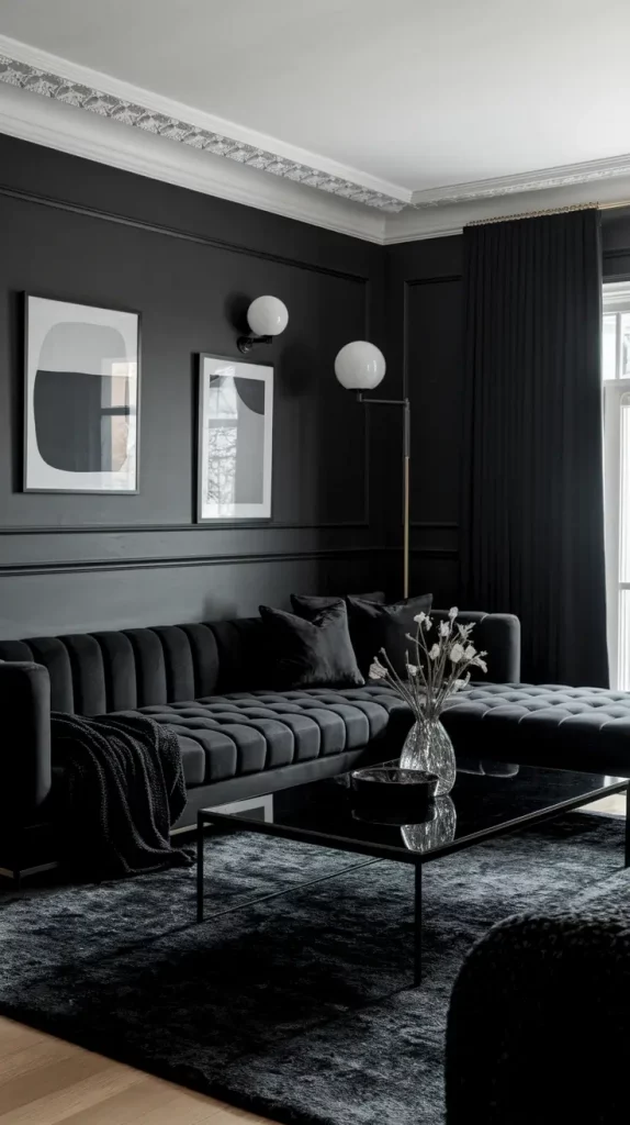30 Black Living Room Ideas To Style A Modern, Cozy, And Bold Space