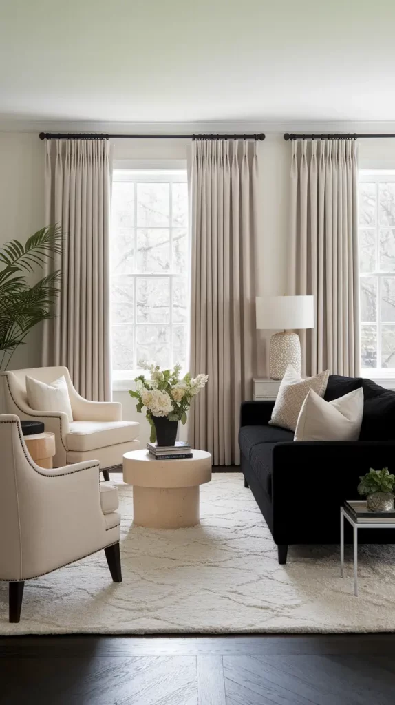 30 Black Living Room Ideas To Style A Modern, Cozy, And Bold Space