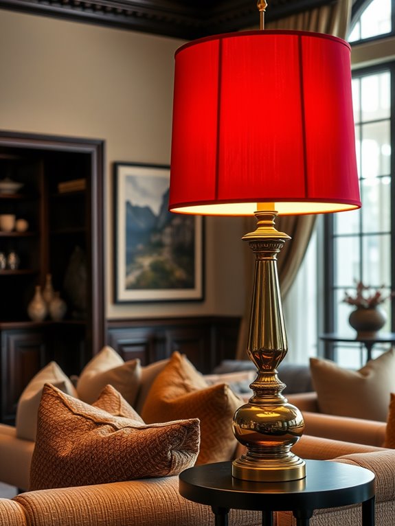 vibrant cherry red lighting