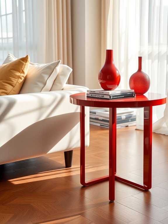 vibrant cherry red furniture