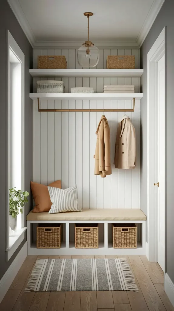 28 Stylish Small Entryways Ideas To Maximize Space With Smart Storage & Decor
