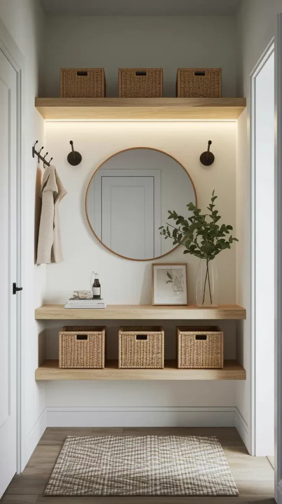28 Stylish Small Entryways Ideas To Maximize Space With Smart Storage & Decor