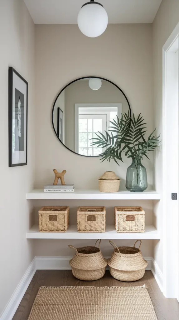 28 Stylish Small Entryways Ideas To Maximize Space With Smart Storage & Decor