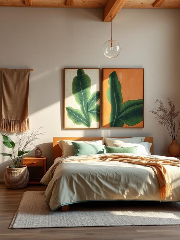 earthy tone wall decor