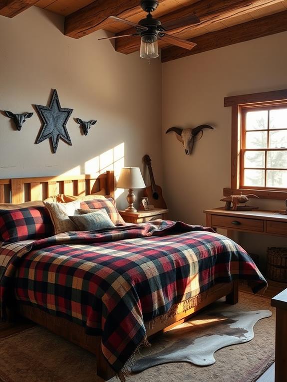 rustic cowboy inspired bedding collection