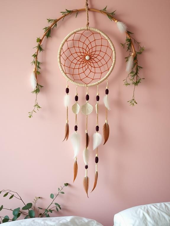 handmade dreamcatcher craft project