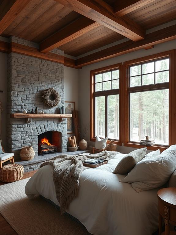 cozy woodland retreat atmosphere