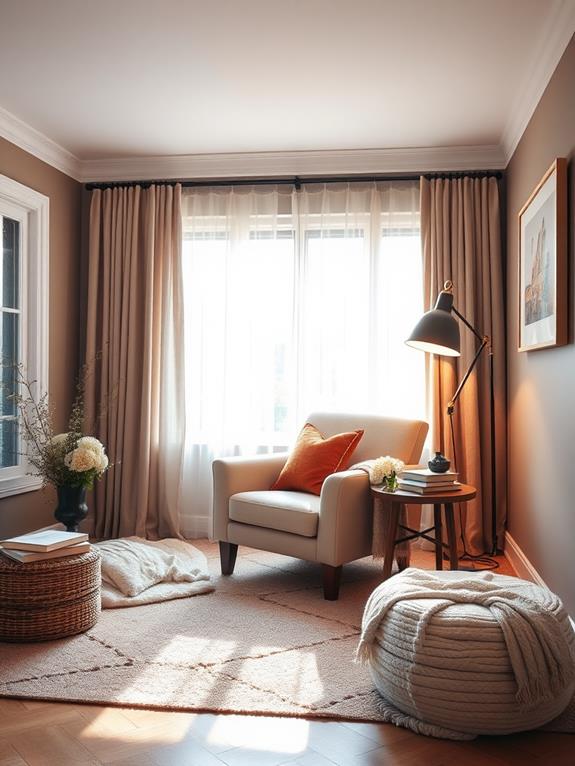 comfortable book corner