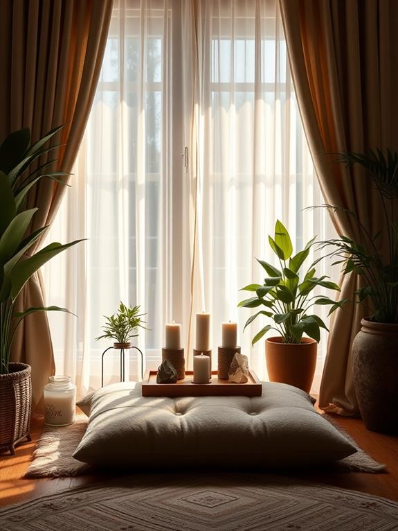 calm mindfulness retreat area