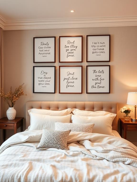 motivational sayings displayed creatively