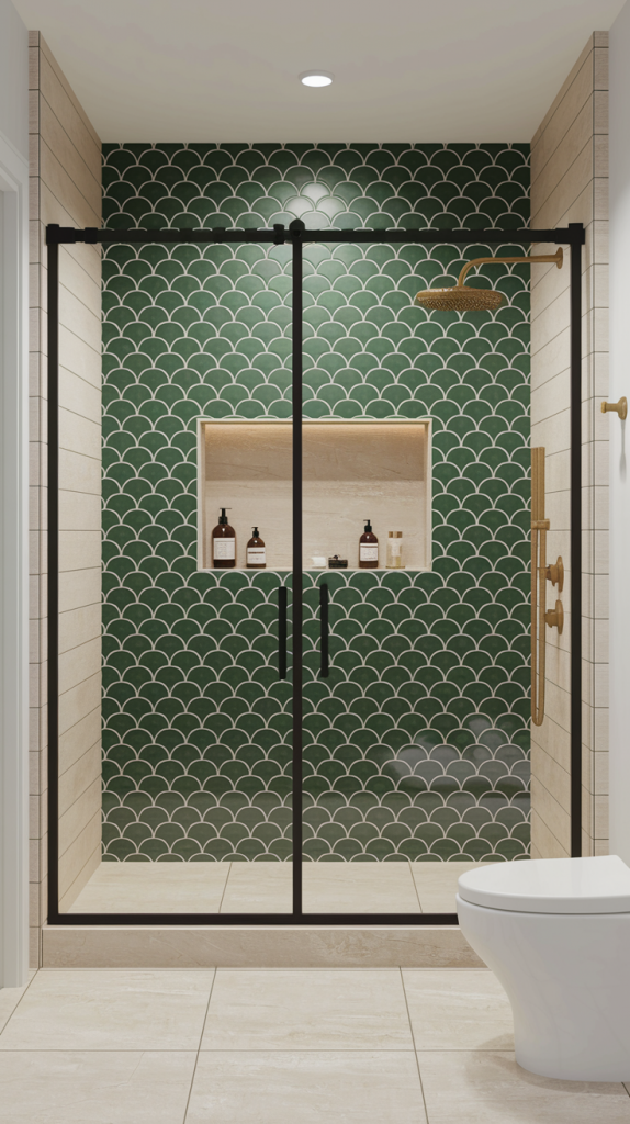 Tile Accent Shower Wall